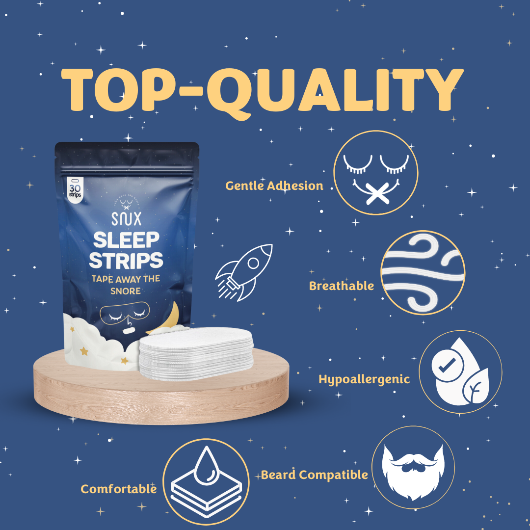 Snux Premium Mouth Tape - Gray (30 Strips)