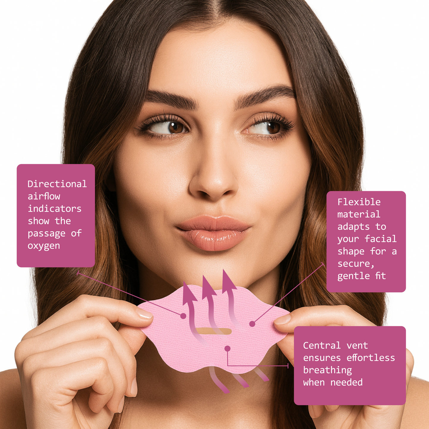 Snux Mouth Strips - Pink (30 Strips)