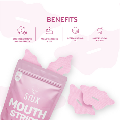 Snux Mouth Strips - Pink (30 Strips)