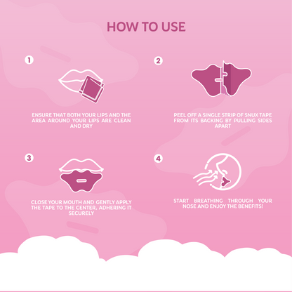 Snux Mouth Strips - Pink (30 Strips)