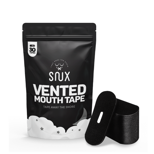 Snux Mouth Tape – Oval Vented (Black)