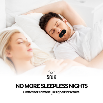 Snux Mouth Tape – Oval Vented (Black)