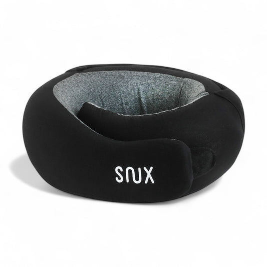 Snux Travel Pillow with Hidden Hood - Black